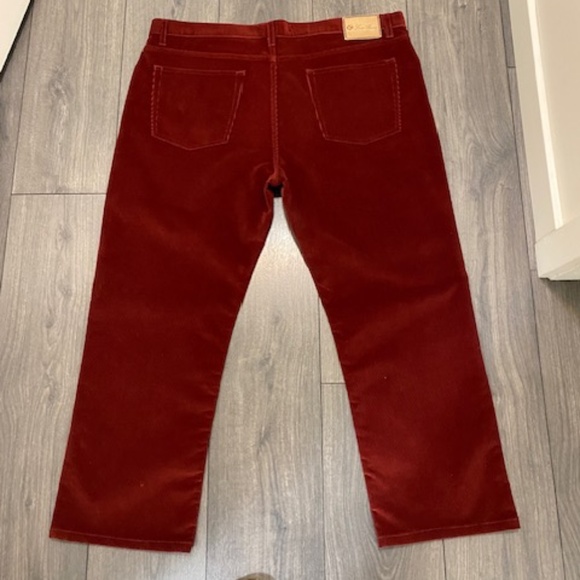 Loro Piana Men's Straight Leg Rust Cords Size US 40 - Picture 6 of 9